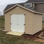 LP lap siding and gable soffits